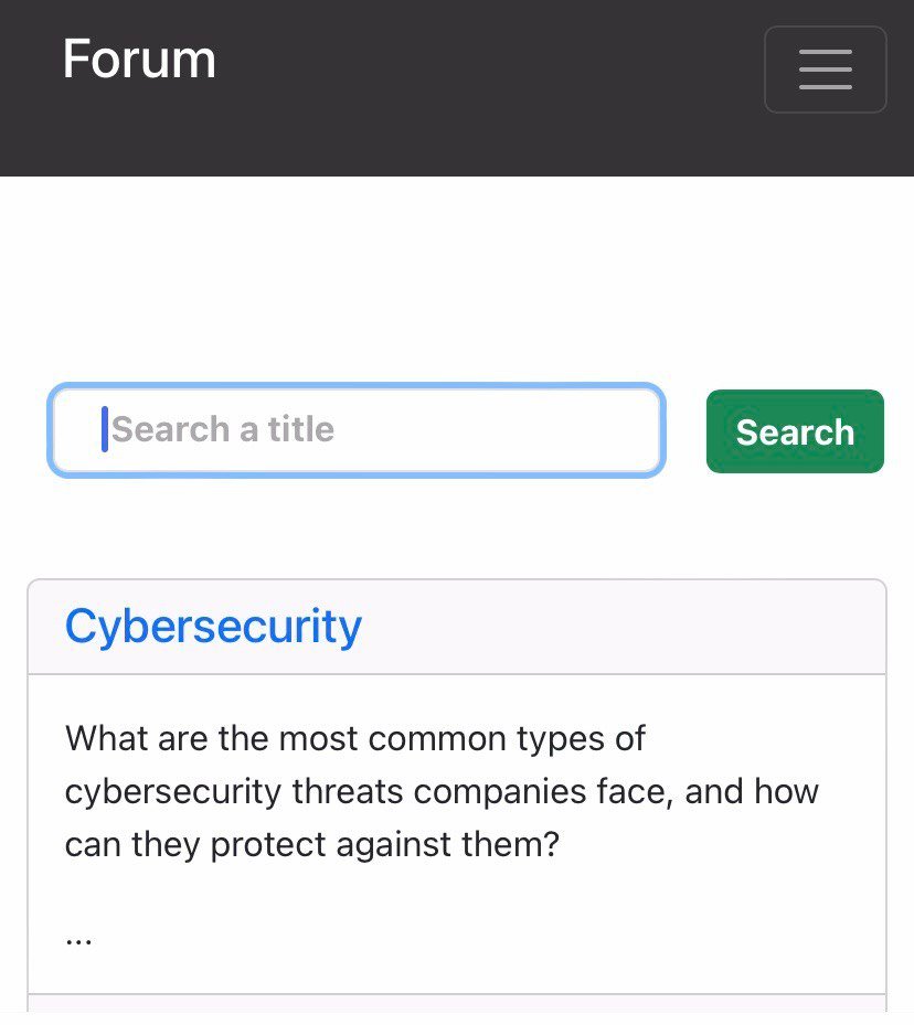 Forum d'échange entre apprenants