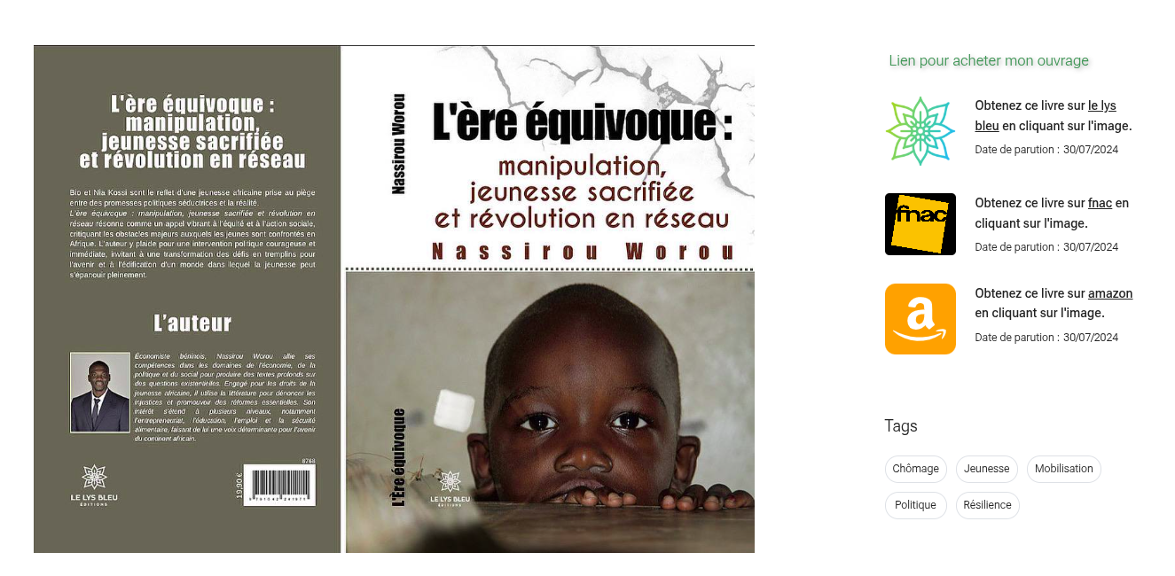 Site web de prestation de services avec module de publication